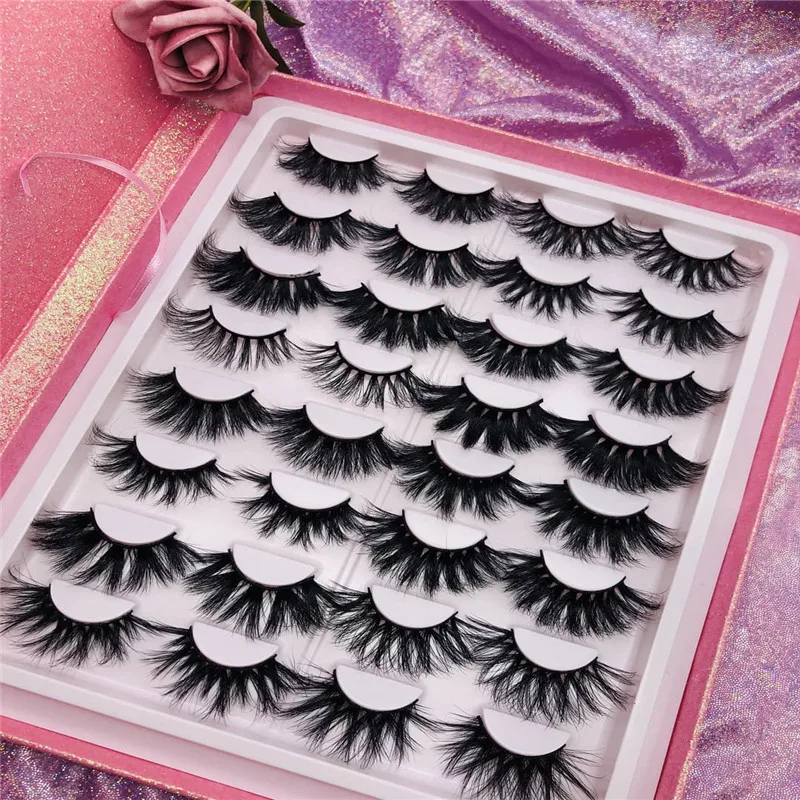 

25mm eyelashes vendors wholesale Top Quality Natural Eye Lashes 25mm Fluffy Mink Eyelash and 30 mm Mink Lashes, Natural black