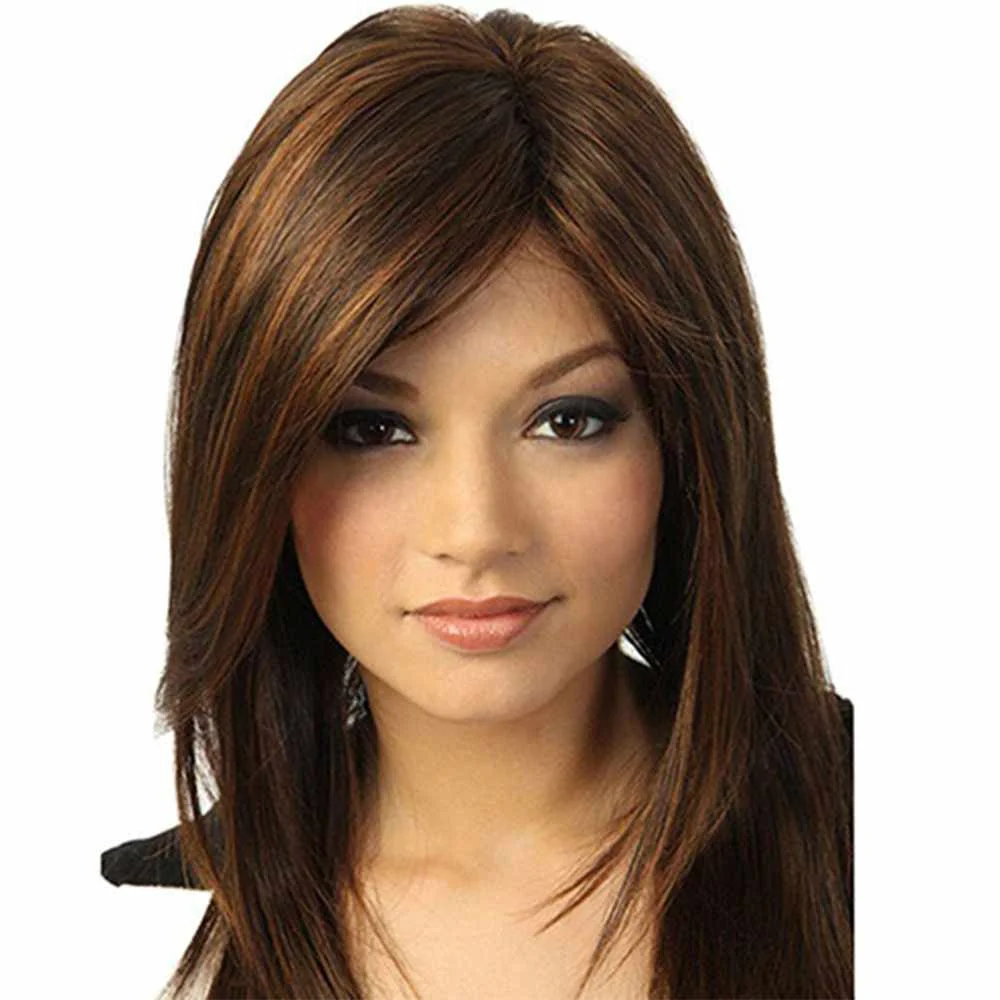 

Tanny Hot Sell New Mixed Color Long Straight Hair Synthetic Wig