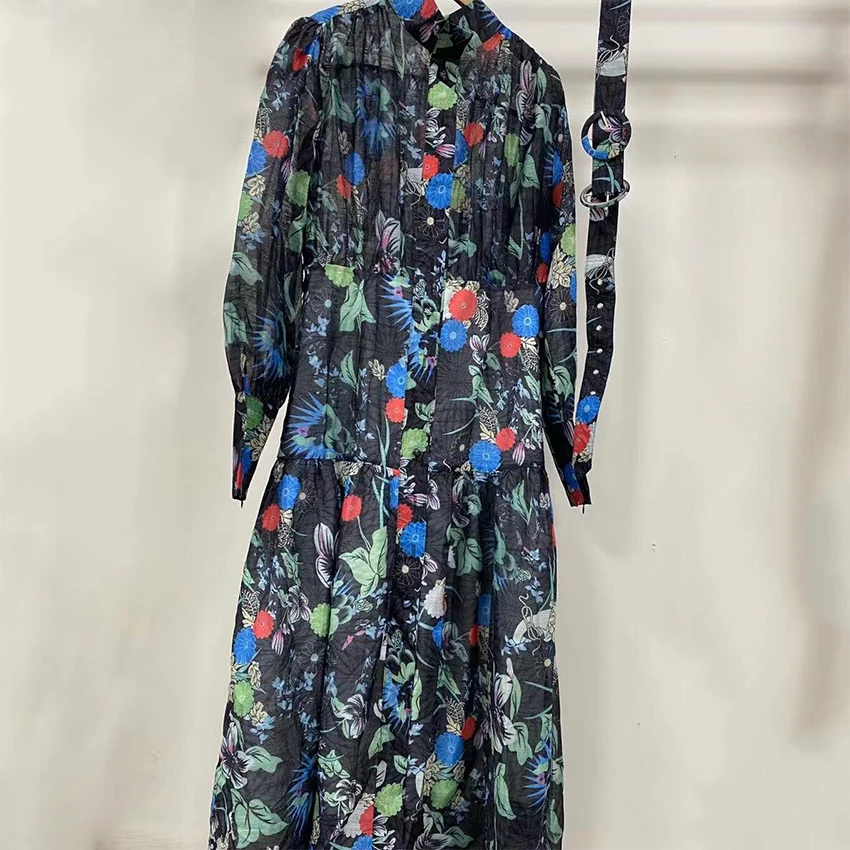 

Bamboo Cotton Spandex Korean Summer Loose Custom Printing Wholesale Blank Dress