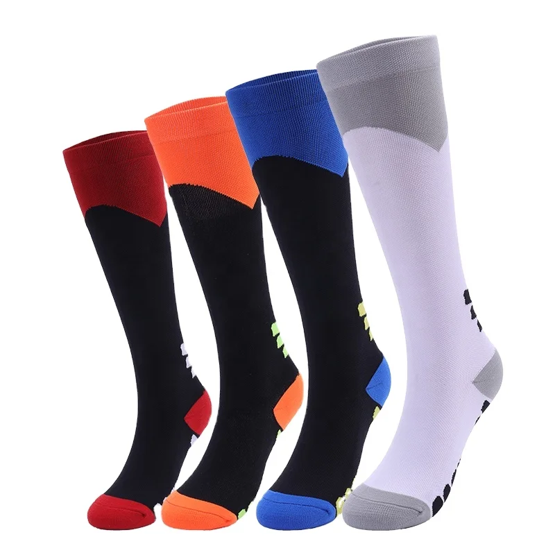 

Protective Sport Sock Cycling Stocking Ladies Knee High Full Nylon Nurse Compression Sock, Custom color