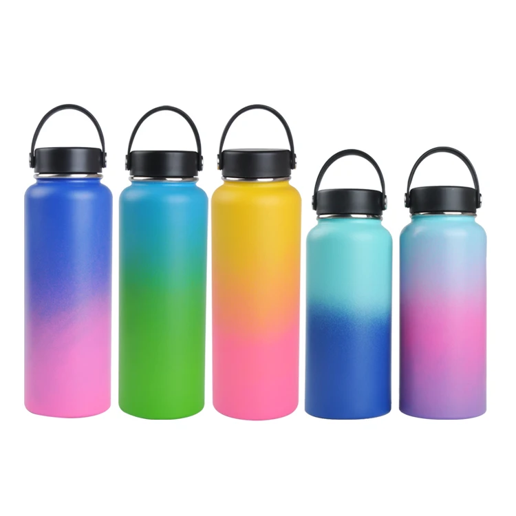 

Stainless Steel Vacuum Insulated Water Bottle Wide Mouth with Leak Proof vacuum flask, Blue, black, white and custom pantone color