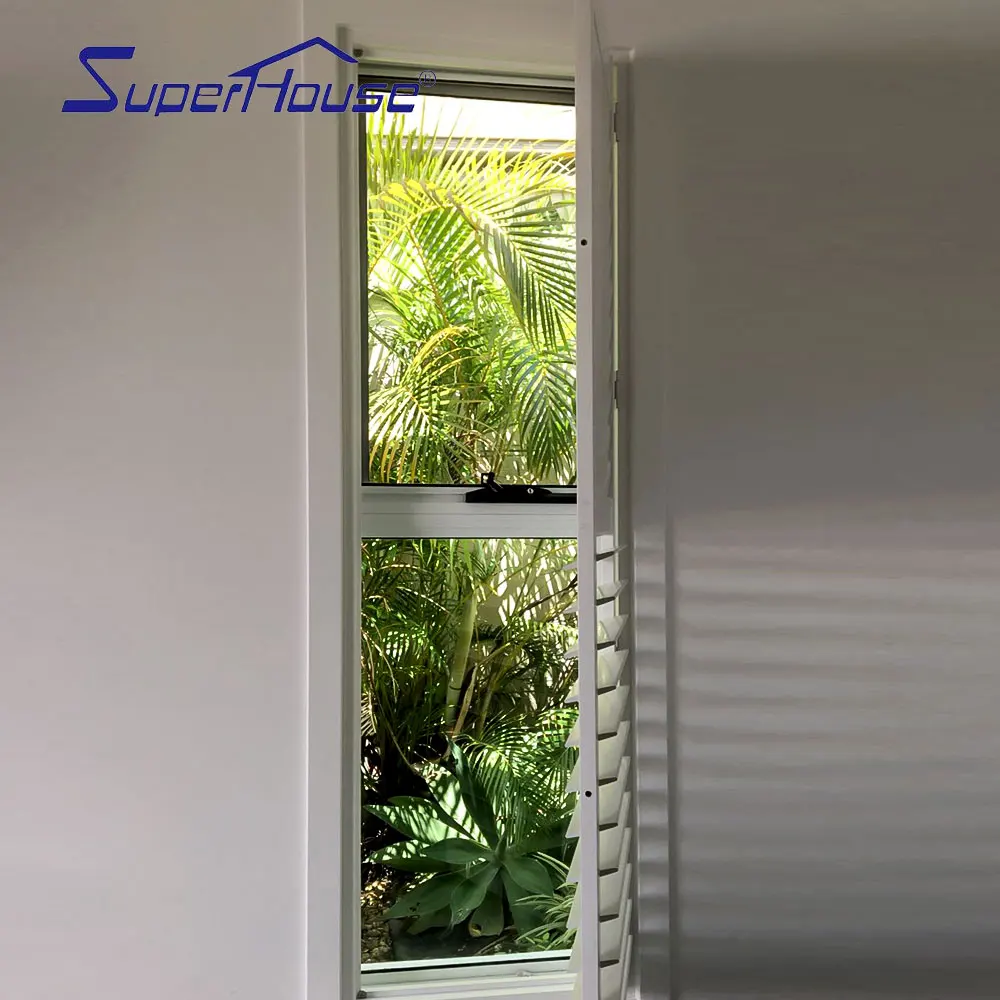 Australia local popular model window design aluminum shutter windows