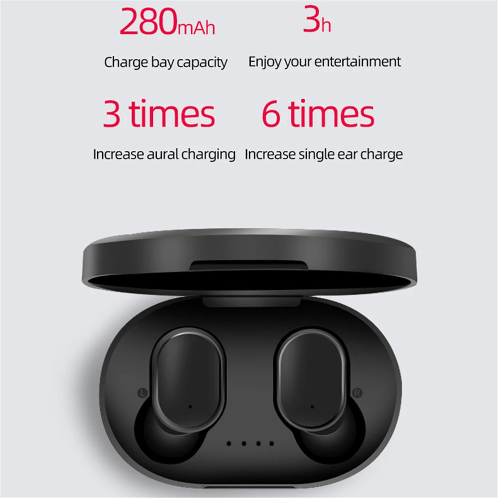 Earphone Earbuds Free Shipping Cheap Sports Black TWS HiFi Handsfree Noise Canceling Stereo Music - ANKUX.COM