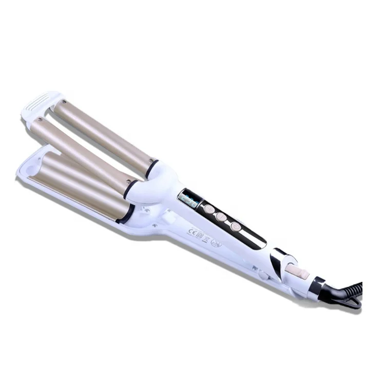 

2021 Hair Curling Iron curling Deep Big Waver Hair Curler Hair Styling Crimper Fast Heating Curling, White