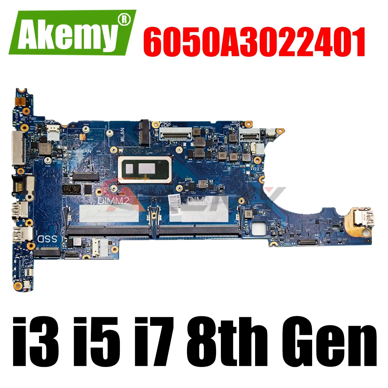 

6050A3022401-MB-A01 For HP EliteBook 830 G6 laptop motherboard With i3-8145U i5-8265U i7-8665U CPU L60638-601 100% Fully Tested