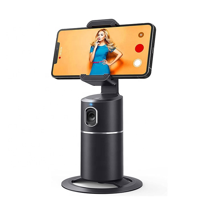 

New Rechargeable Battery 360 Rotating Mobile Phone Holder Face body auto Tracking Mobile Phone Holder Without App
