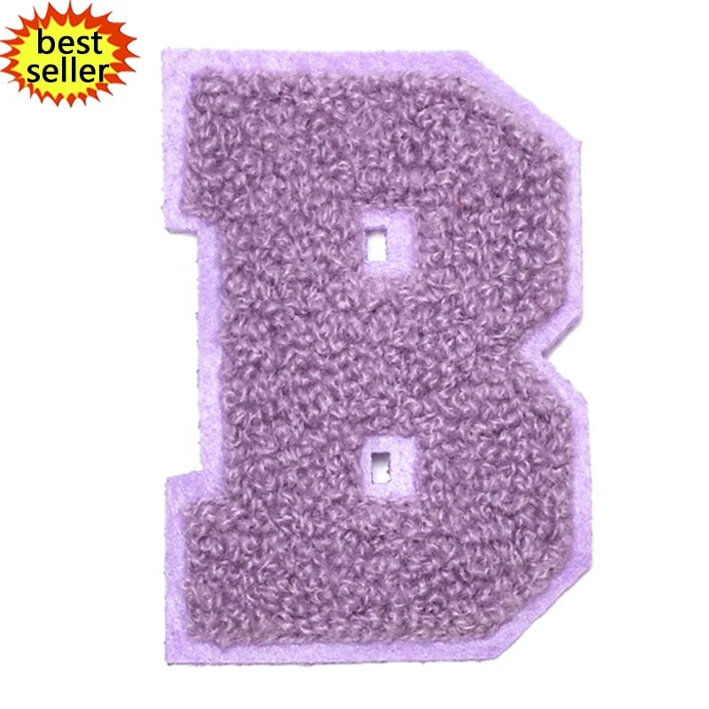 

Free shipping Wholesale Custom Embroidery Chenille Patches Letters No Minimum