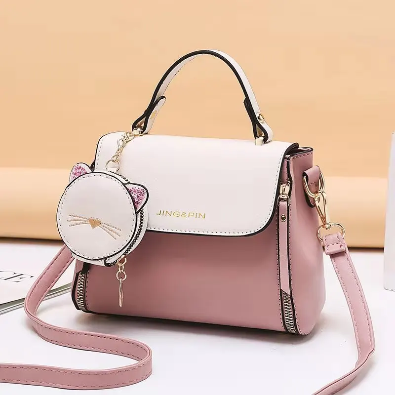 

Fashion PU Leather ladies mini purse new handbag set for women, As the photos
