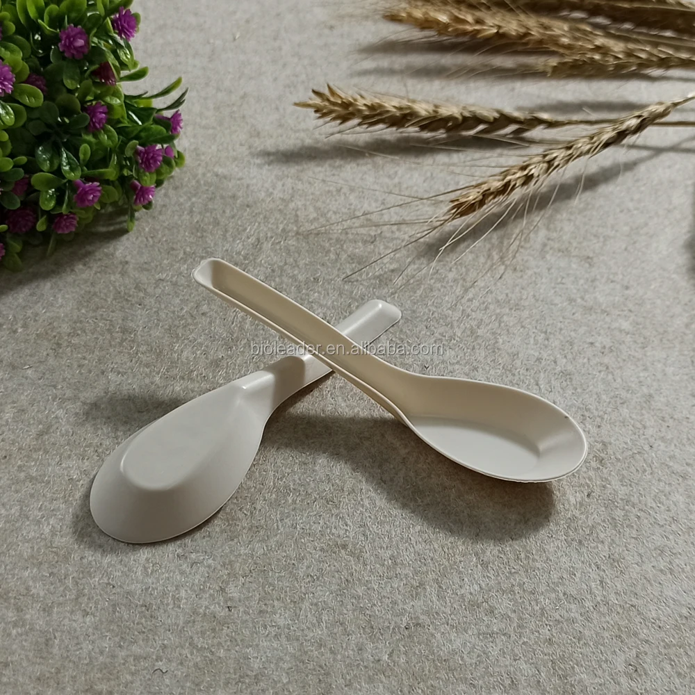 

Disposable Biodegradable Cornstarch Chinese Soup Spoon