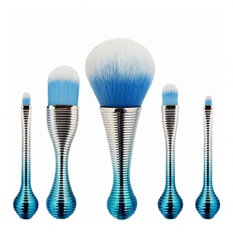 

OEM Lollipop Makeup Brush Blue Soft Hair Personalised Makeup Brush Set Private Label, Customized color
