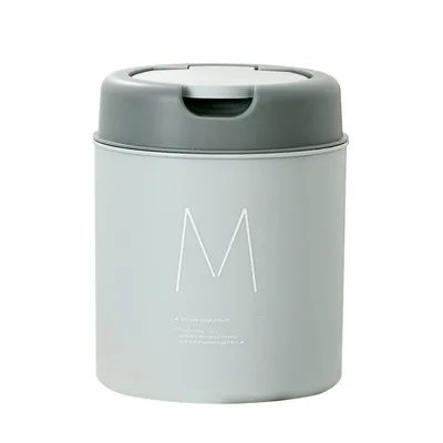 

Multifunctional Office household bedroom Mini Desktop Trash Can Tiny Garbage Can Trash Bin with Lid, White/green/yellow