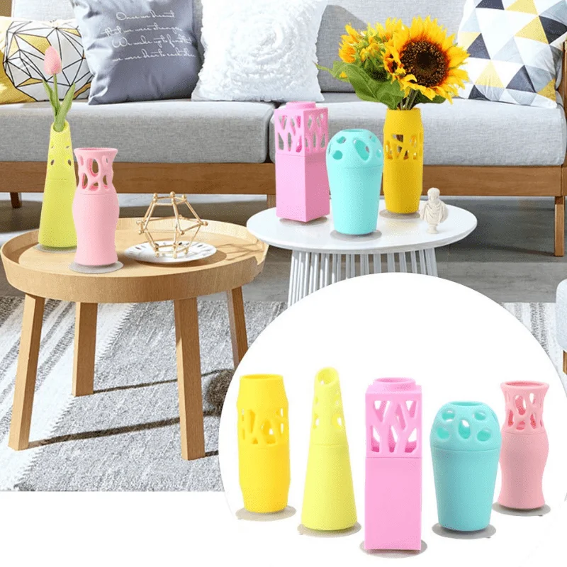 

Durable Silicone Unique Colorful Indoor Hotel Ornamental Flower Pots Mould For Sale