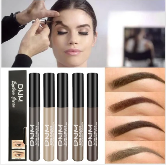 

Private Label DNM Waterproof Makeup Liquid Eye Brow Cream Eyebrow Tattoo, 4 colors