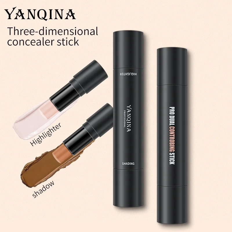 

Private Label Double end Contour Stick Face Makeup Highlighter Shading Concealer, 3 colors