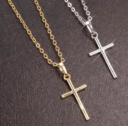 

Gold Plated Chain Simple Fashion Luxury Pendant Necklace Cross Necklace for Women