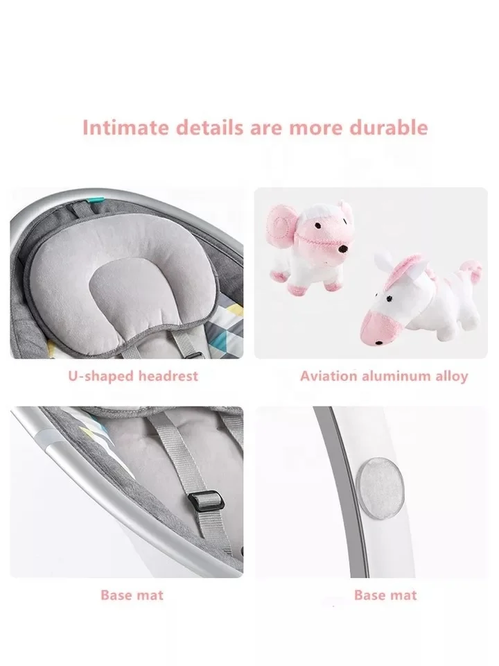 
Multifunctional Music Electric Swing Baby Comfort Rocking Chair Baby Cradle Suitable for 0-3 Years Old 