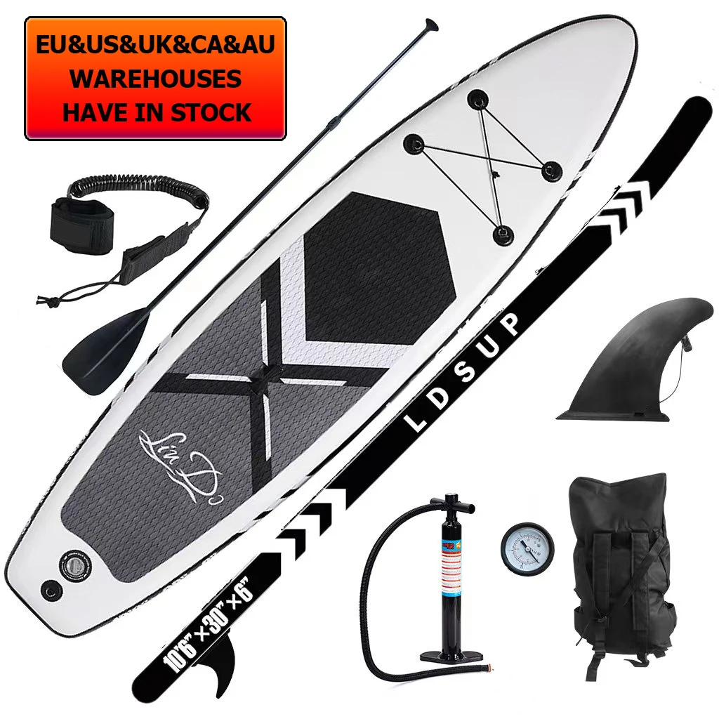 

US UK EU Warehouse drop shipping paddle board inflatable sup stand up wholesale paddle board surf set, Customized color