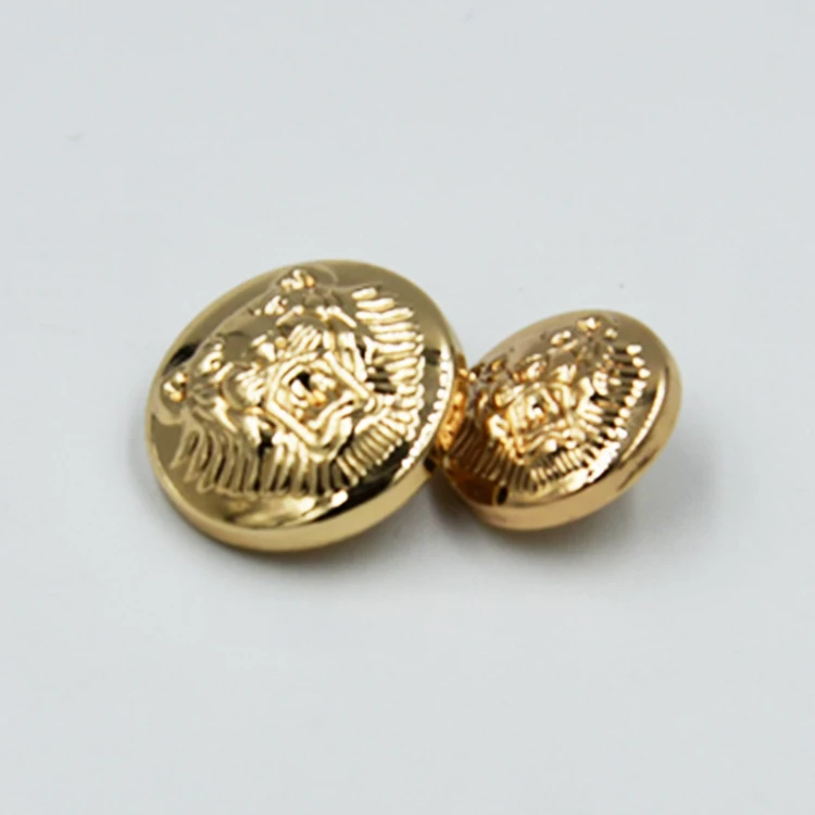 

New Trench Suit Coat Buttons Single Blazer Airline Military Accessories Uniform Lion Golden Custom logo gold vintage Buttons, Any colors can be produced