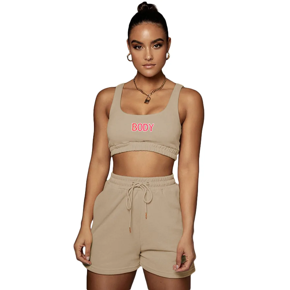 

Fashion Casual Sexy Solid Color 2 Piece Set For Women Sexy Outfits Gymwear Yoga Jogger Set Women