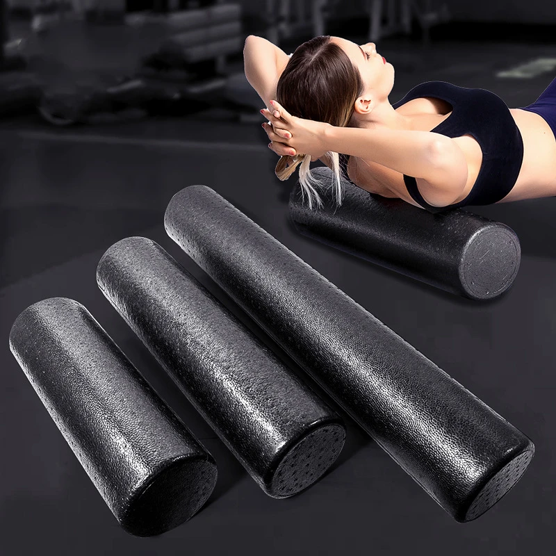 

Balance shaft solid foam shaft custom logo epp foam massage roller 90 CM black massage shaft epp yoga column epp foam roller