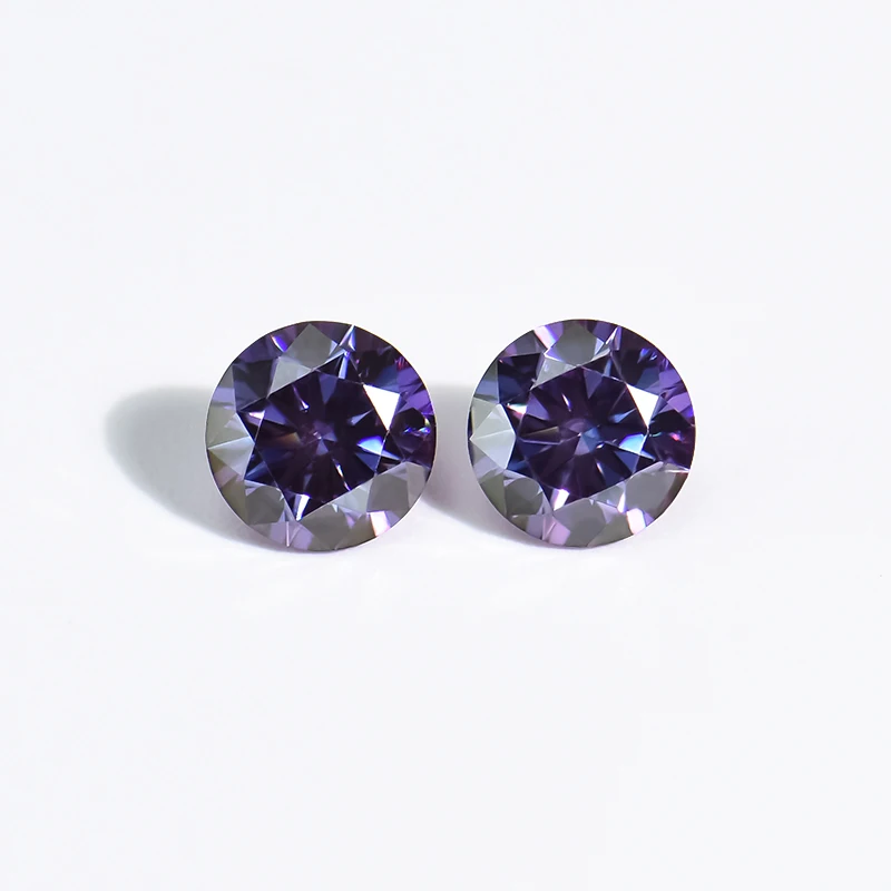 Xingyue Wholesale Loose Gemstone Round Shape Amethyst Violet 1 Carat 6.5mm
