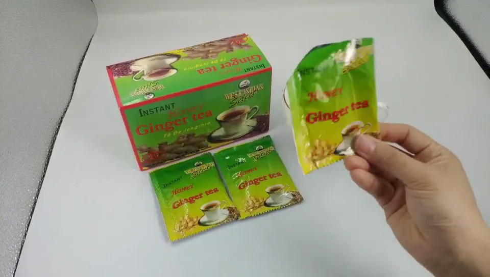Chinese Instant Lemon Ginger Tea Super Instant Ginger Tea Granules