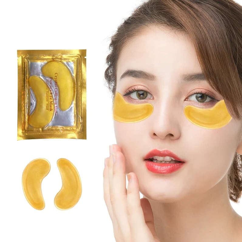 

Remove Dark Circles Hot Sale 24k gold Collagen Crystal Gel eye mask snail Organic moisturizing eye mask Private Label, Customized color