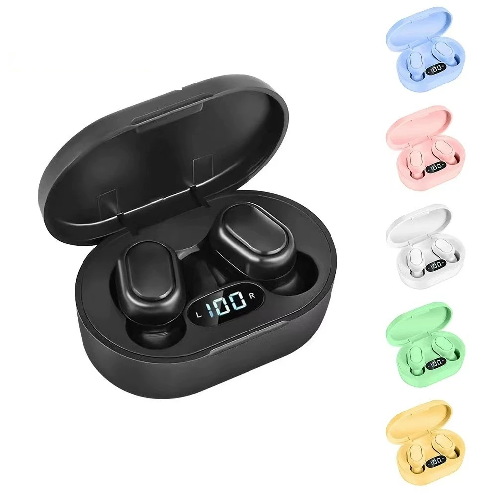 

Hot sales E7S Digital Dual Ear Stereo HIFI TWS Noise Reduction J15 A6S E6S Gaming Headset Bluetooth Earphones