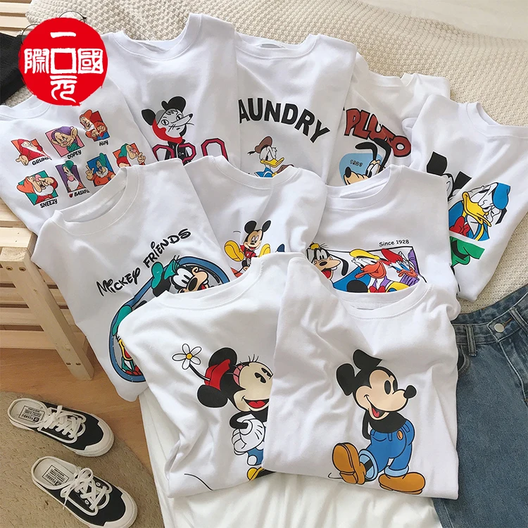 

2021 new Doraemon T-shirt women white short-sleeved top