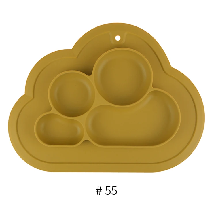 

Suction Baby Silicone plate Feeding Placemat, Bpa Free Baby Bowl And Spoon Silicone Baby Spoon, Customized color