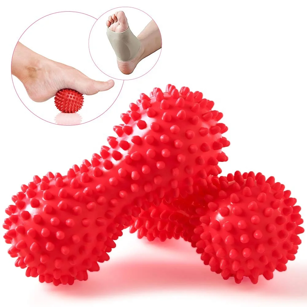 

TY Peanut Massage Yoga Ball Relief Muscle Pain Stress Peanut Point Ball Therapy Health Care Muscle Fitness Ball, Picture