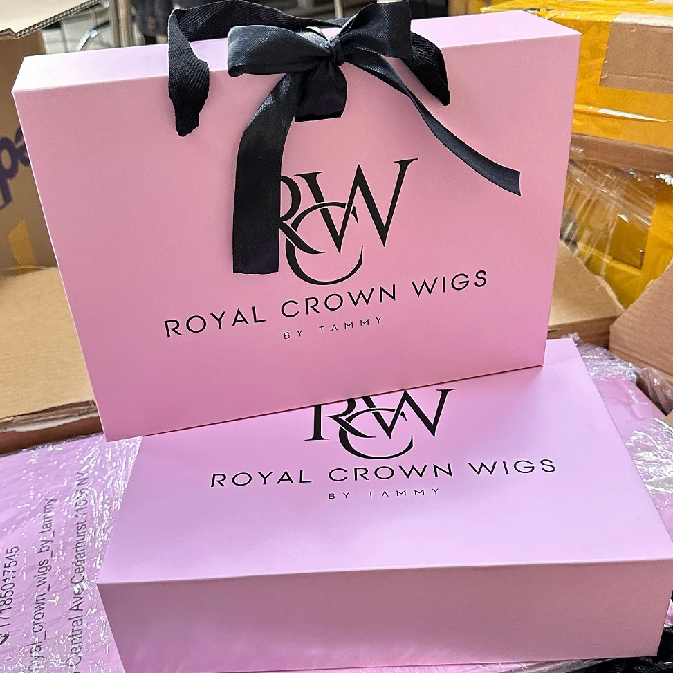 Custom Own Logo Magnet Folding Paper Flat Pack Packaging Box Luxury Magnetic Gift Box with Ribbon