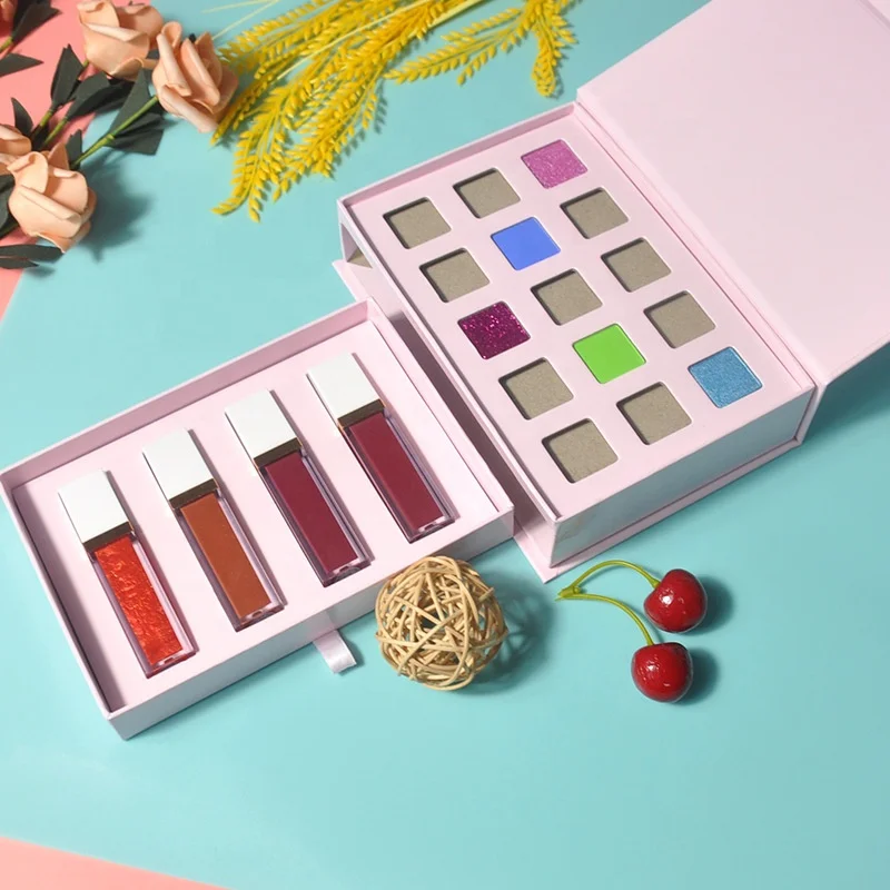

OEM Eye Shadow with Lipstick ,Private Label Makeup Gift