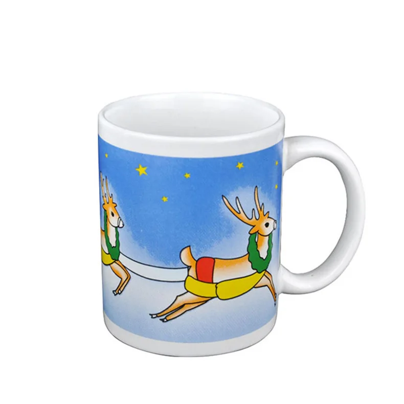 

Mikenda Christmas Theme Coffee Mug with different pattern hot-sale office coffee mug customized color