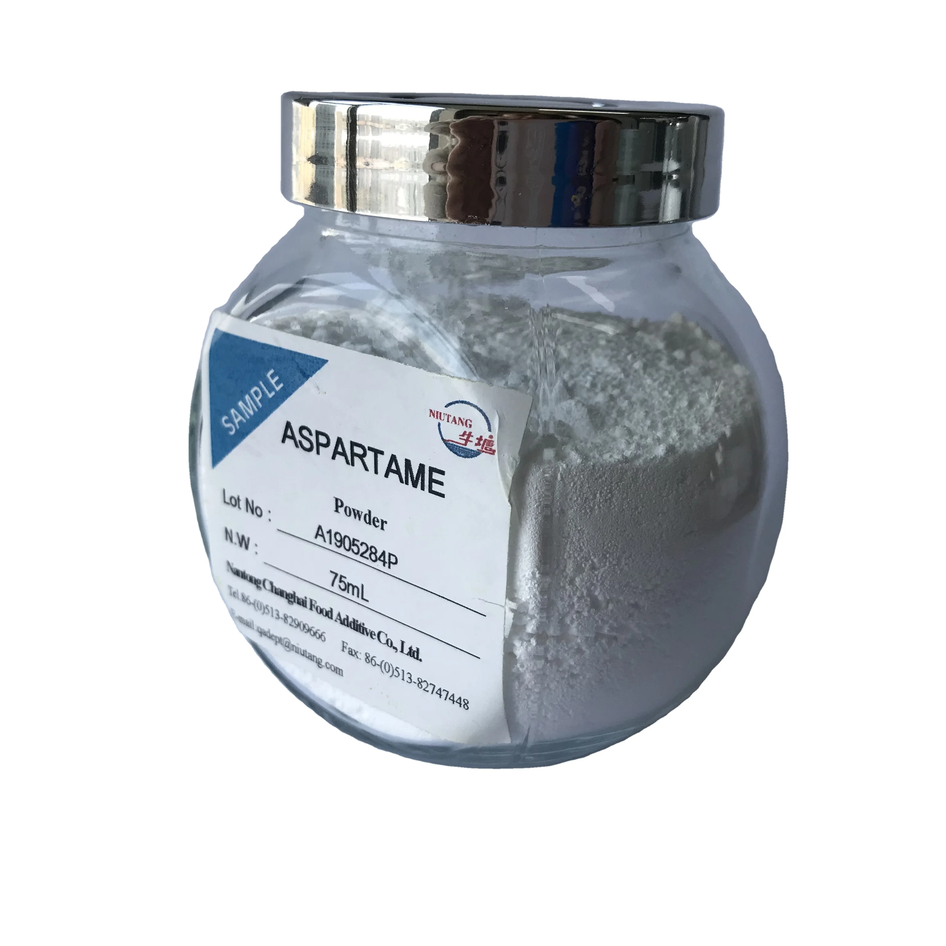 

Niutang Artificial Sweetener food grade Aspartame powder aspartame sweetener tablets Nutrasweet
