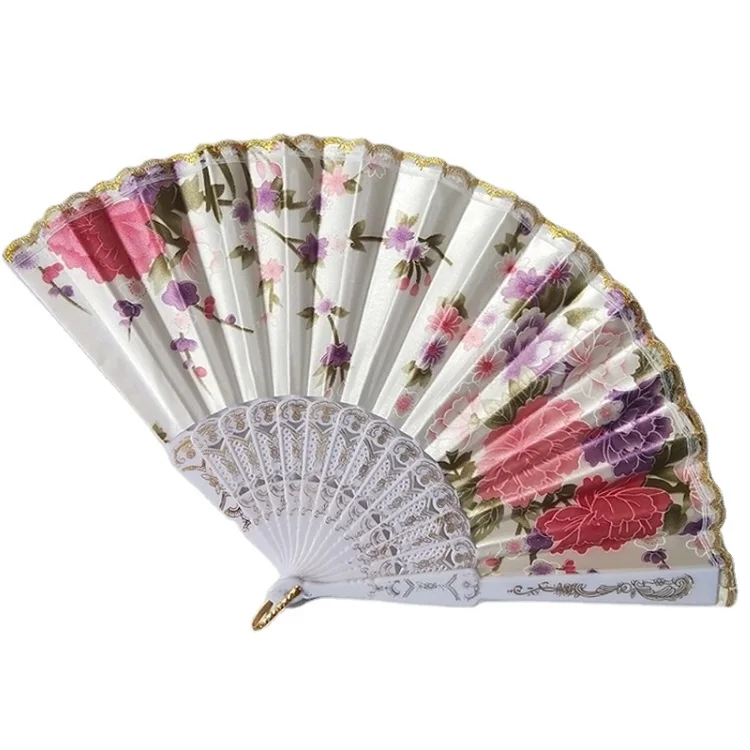 

Hot Factory direct sale of plastic products 2021 wedding large folding fan, Solid