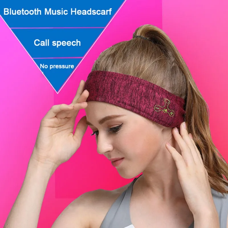

Wireless Music Headband Stereo Headwear Headphone Running Earphone Sleep Headset Sports Sleeping Music Headbands, Red, blue, grey, dark grey