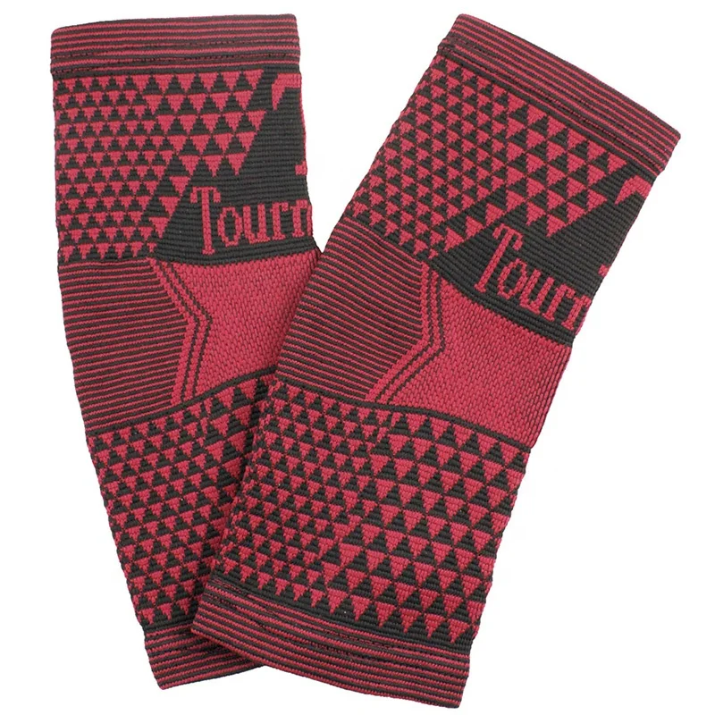 

High quality factory price anti-cushion compression elbow support and bracer, Wine red