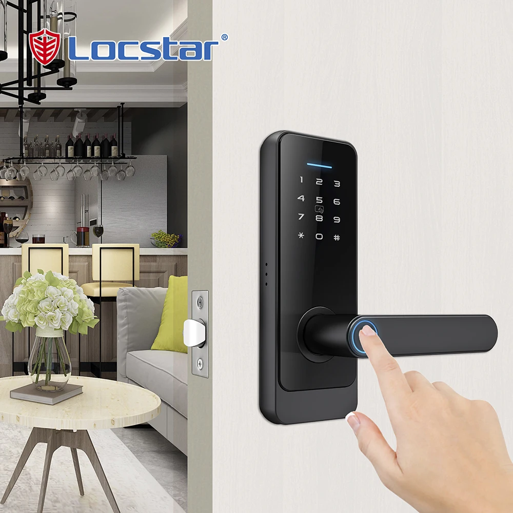 

Home Smart Wifi Cerradura Serrure Inteligente Digital Card Fingerprint Password Electric Mortise Key Interior Door Lock