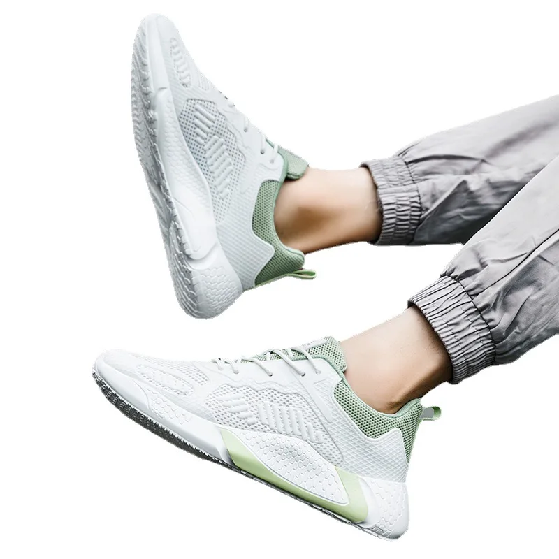 

High Quality Men Factory Custom Printed Soft Sole Lace Up Mesh Breathable Running Training Sport Shoes, As picture,or custom