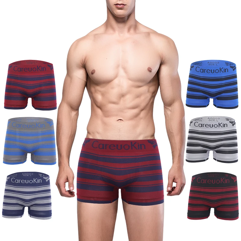 

UOKIN Cheap Mens Polyester Underpants Male Pure Panties Shorts Underwear Boxer Shorts Comfortable Cotton Sexy, 6 colors