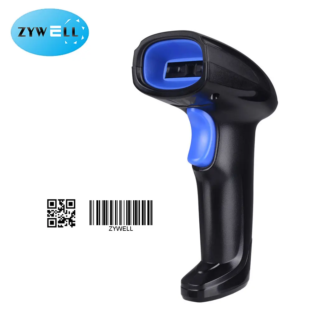 

Long Range 2D Wireless Barcode Scanner 2.4G Cordless QR Code Reader 100 Meters Transmission Distance QR Code Scanner