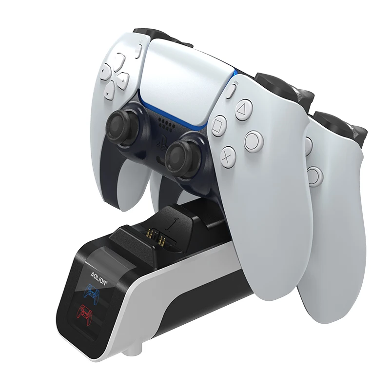 

Ps5 Charging Accessories Dual Ps5 Controller Charger Dock Stand Station For Sony Playstation 5 Controller, Black