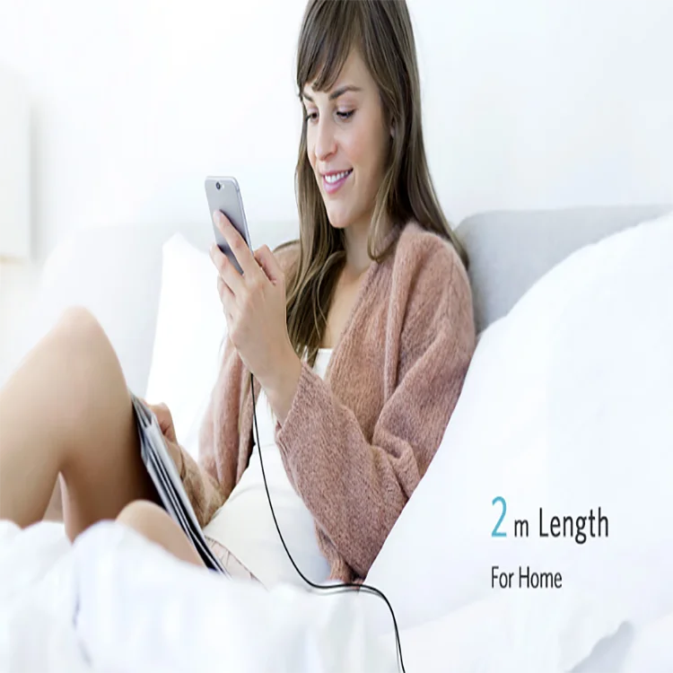2.4A For iPhone Cable Charger Nylon Braided to USB Charging Cable For iPad iPhone X 7 8 6S 6 plus - ANKUX.COM