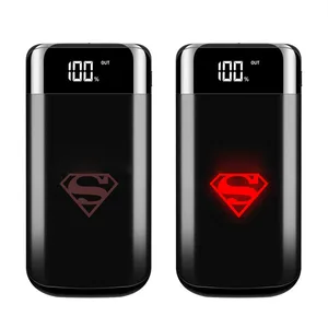Super Slim 10000mAh Portable Power Bank LED Light