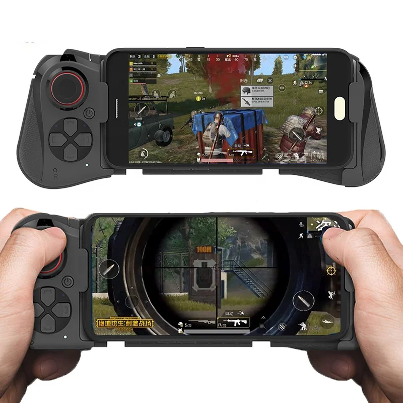 

wireless mobile game pad Android Joystick VR Telescopic Controller Gamepad Joypad, Black