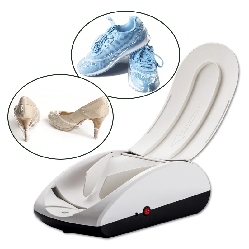 

Hands Free New Design 0.008 USD Per Time Cost Light Weight Chargeable Disposable intelligent Automatic Sole Shoe Cover Dispenser