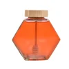 Wholesale Spice Jar Honey Glass Bottle With Metal Screw Cap and Lid