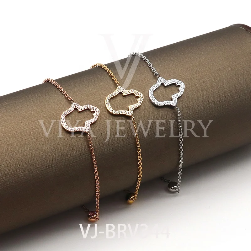 

Fashion Stainless Steel 18k Gold Plated Chain Bracelet For women, Customized color