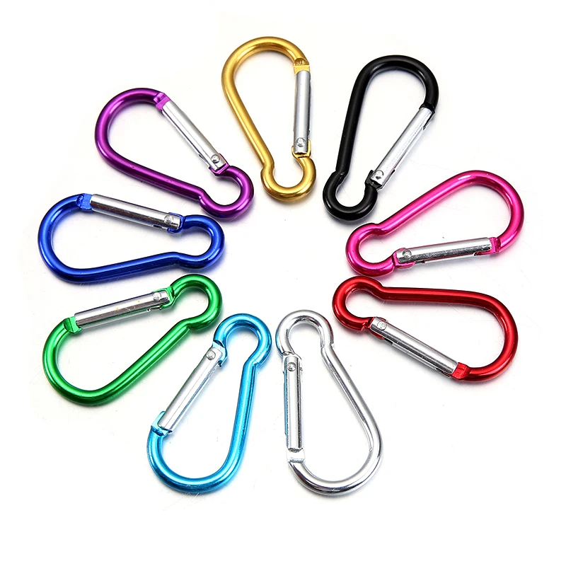 

Alloy Key Chain Clip No.5 Buckle Adventure Outdoor Camping Equipment Water Bottle Keyring Snap Hook Travel Outdoor Accessories, Colorful